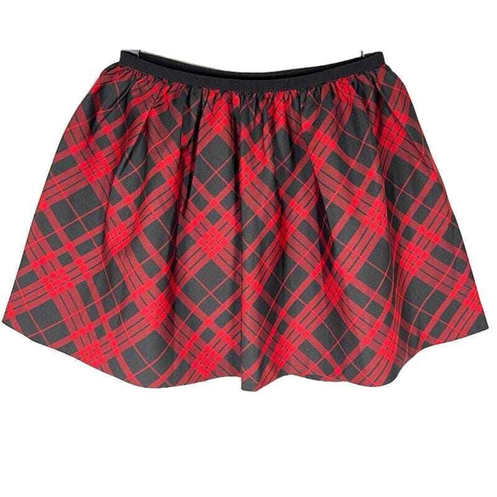 Polo by Ralph Lauren Girls Red and Black Plaid Skirt, Sz L 12/14